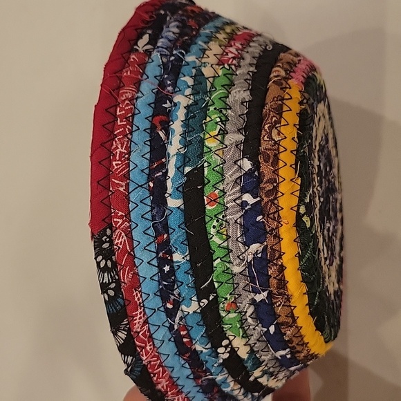 Handmade Rag Rug Bowl - Picture 2 of 7